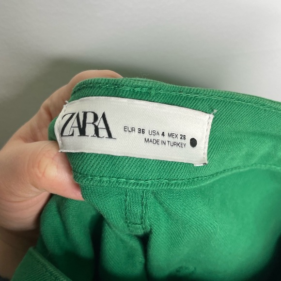 Zara kelly green high waisted pocket jeans - Picture 6 of 7
